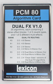 Lexicon Dual FX Card for PCM 80 ALGORITHM Menory CARD