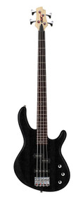Cort Action PJ Series 4-String Electric Bass Open Pore Black w active pickups and eq