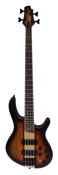 Cort Artisan Electric Bass Guitar C4-Plus ZBMH Mahogany Body with Zebrawood wing & Maple Center