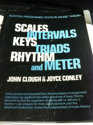 Scales Intervals Keys Triads Rhythem and Meter Music Theory Book Clough Conley - view 2
