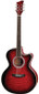 Jay Turser USA Guitar Auditorium JTA424Q-CET Series Acoustic-Electric Guitar QT CE Red Sunburst