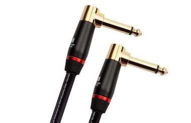 Monster Bass 8"  Right Angle to Right Angle Instrument Cable Dual Angled  1/4"