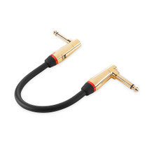 Monster Rock 8" Right Angle to Right Angle 1/4" instrument Cable Dual Angled