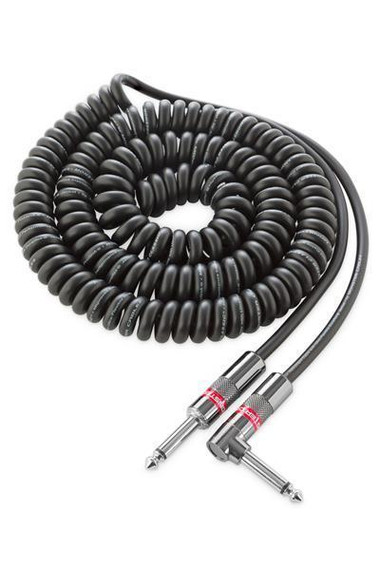 Monster Classic 21' Coiled Guitar Cable 1/4" Instrument Straight to Straight
