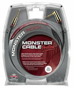 Monster Rock 21' Instrument Cable Straight to Right Angle