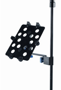 Quik Lok iPad holder for side connection mic & music stands