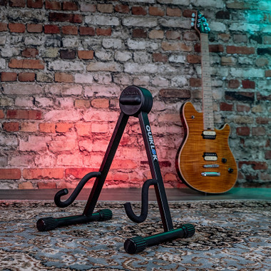 Quik Lok Guitar Stand - short A frame Black for electric guitars