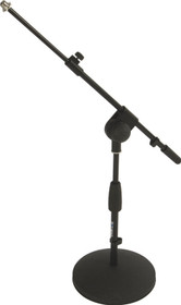 Quik Lok short round base Performer microphone stand telescoping boom