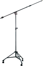 Quik Lok Studio rolling Boom Microphone Stand with Casters 53.5 - 91.5 in.  adjustable Height