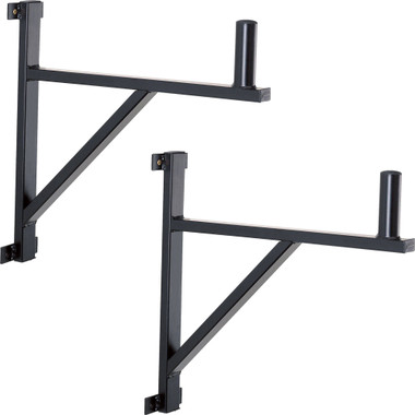 Quik Lok Pair of speaker wall mount Triangle-style w/35mm adapt.