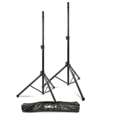 Quik Lok Tripod Speaker Stands (PAIR) Tote bag in the box/pack