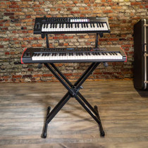 Quik Lok  double tier double braced Keyboard stand