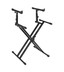 Quik Lok double tier double braced Keyboard stand
