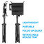 Quik Lok Tripod Laptop Stand with retractable mouse pad tray - view 6