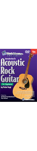 Intro to Acoustic ROCK GUITAR DVD Beginner instruction-lesson Watch and Learn - view 2