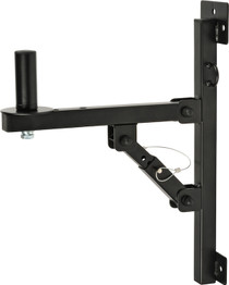 Quik Lok pair of angled tilt adjustable speaker wall mounts for speaker cabinets with 1-3/8” (35 mm) mounting hole