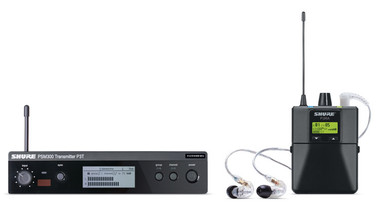 Shure PSM300 Personal MonitorsFeatures SE215 Earphones in ear monitors P3TRA215CLJ13