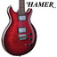 Hamer Archtop Tremolo Solid Body Double Cutaway Electric Guitar Dark Cherry Burst Red SUNBURST FT DCB SATFW-DCB-D