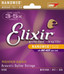 Elixir Acoustic Phosphor Bronze Strings NANOWEB Coated 6-String Medium 013 16102