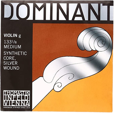 Thomastik-Infeld Dominant Single Violin G String Nylon Core Silver Wound 1/8 size 133-1/8 M3066