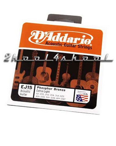 D'Addario Acoustic Guitar Strings Phosphor Bronze Light - view 2