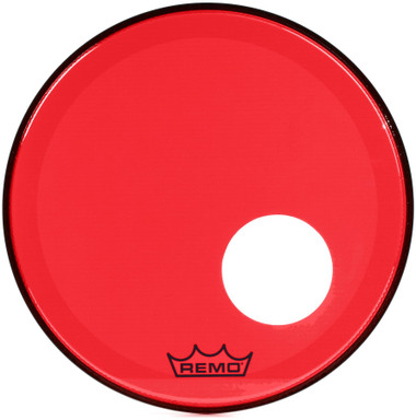 Remo P3 Colortone Red 18" w/Hole Drum Head P3-1318-CT-RDOH