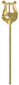 American Plating BARITONE LYRE BRASS BULK 12/BX 500LG-12
