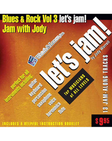 Let's Jam! CD Blues Rock Guitar Backing Tracks Vol 3 Watch and Learn - view 2