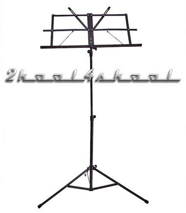 Music STAND folding adjustable steel black sheet NEW - view 2