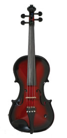 Barcus Berry BAR-AEVR Vibrato-AE Series Acoustic Electric Violin Red Berry
