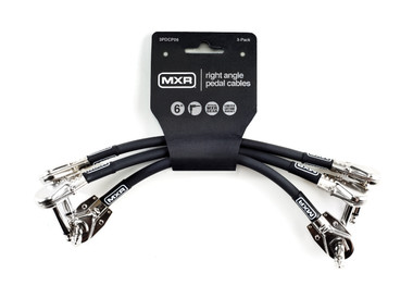 MXR 3PDCP06 Patch Cable Right Angle 6" (3 Pack)