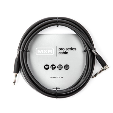 MXR DCIX10R Pro Series Instrument Cable Straight to Right Angle 10'