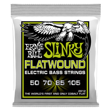 Ernie Ball P02812 Regular Slinky Flatwound Electric Bass Strings 50-105