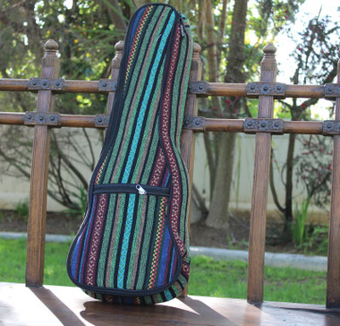 Concert Ukulele Gig Bag Padded Soft Case Multicolor Knit Surfer Style - view 2