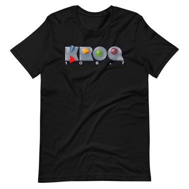 KROQ 106.7 FM Alternative Rock Radio Station Los Angeles 1980s design Short-Sleeve Unisex T-Shirt