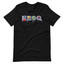 KROQ 106.7 FM Alternative Rock Radio Station Los Angeles 1980s design Short-Sleeve Unisex T-Shirt - view 4