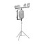 Stagg T-bar Lighting Extension for Speaker Stand - Versatile 3-Position Height Adjustment - view 3
