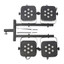 Stagg T-bar Lighting Extension for Speaker Stand - Versatile 3-Position Height Adjustment - view 11