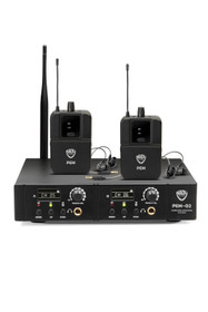 UHF 16-Channel Wireless Professional Dual Channel In-Ear Monitor System