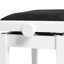 STAGG Matt White Hydraulic Piano Bench With Fireproof Black Velvet Top - view 5