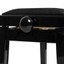 STAGG Highgloss Black Piano Bench With Black Velvet Top - view 5