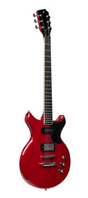 Electric guitar, Silveray series, DC model, with solid mahogany body and double cutaway