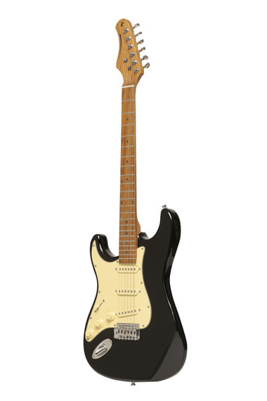 Electric guitar series 55 with solid paulownia body, left hand model