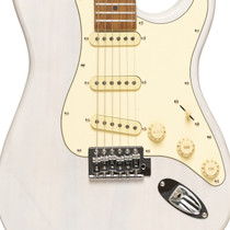 STAGG Electric Guitar Series 55 With Solid Paulownia Body White - view 3