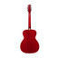 STAGG Auditorium Acoustic Guitar with Basswood Top in Vibrant Transparent Red - view 4