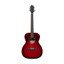 STAGG Auditorium Acoustic Guitar with Basswood Top in Vibrant Transparent Red - view 7