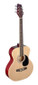 4/4 natural-coloured auditorium acoustic guitar with basswood top