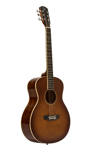 Acoustic travel guitar with solid spruce top, Bessie series