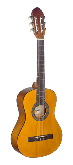 1/2 natural-coloured classical guitar with linden top