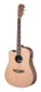 Asyla series 4/4 cutaway dreadnought acoustic-electric guitar, solid spruce top, left-handed model